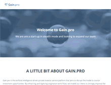 Tablet Screenshot of gain.pro